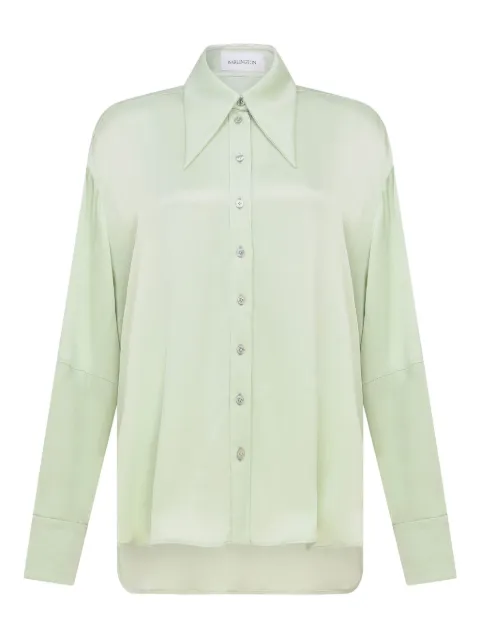 16Arlington Elda shirt Green T391AW2503SATINBACKCREPEPISTACCHIO