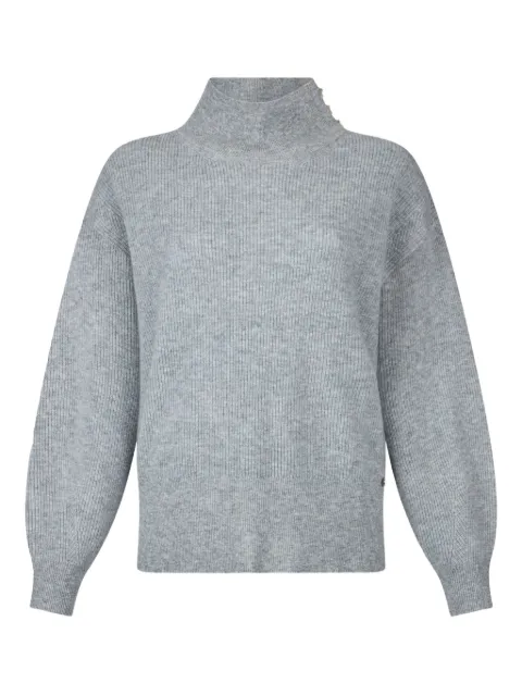 LIU JO ribbed puff-sleeve sweater Grey CF5424MS019