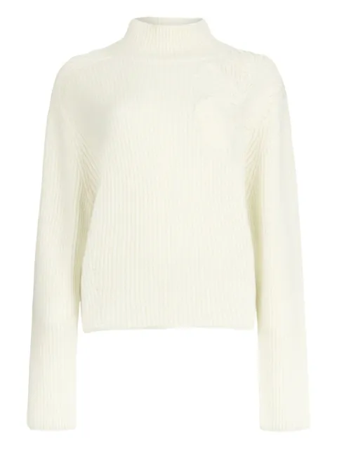 LIU JO high-neck embellished sweater White CF5399MA65N