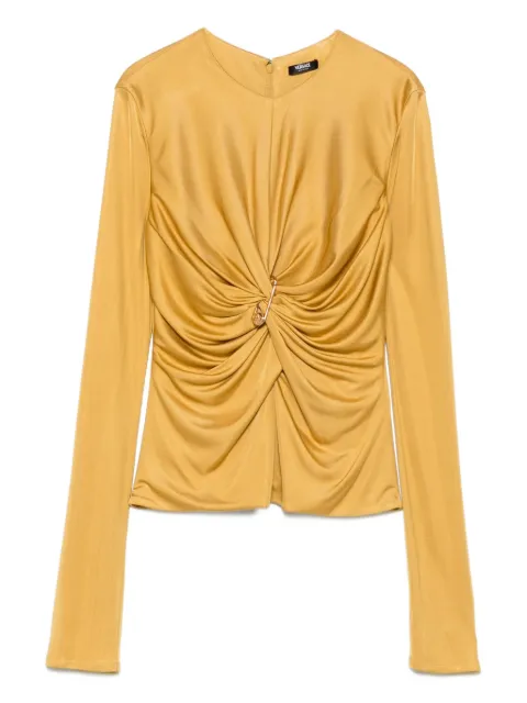 Versace gathered blouse Gold 10210171A12497