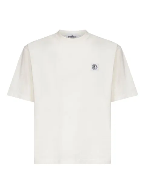 Stone Island compass-logo patch T-shirt Neutrals K2S152100025S0115