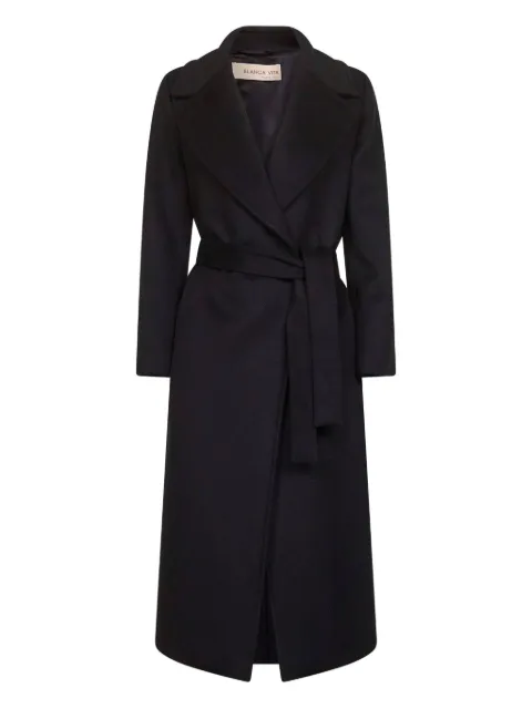 Blanca Vita belted coat Black CALISTEA0434ONICE