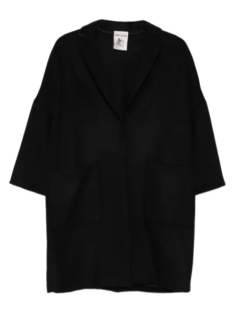 Semicouture virgin wool-blend coat Black Y5WV36