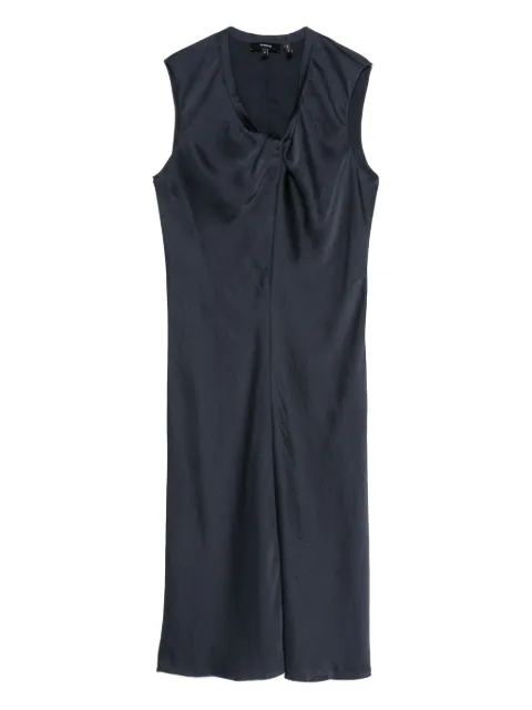 Theory twisted sleeveless dress Blue P0605601