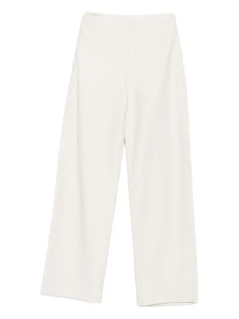 Emporio Armani textured straight trousers Neutrals EW002793AF19259