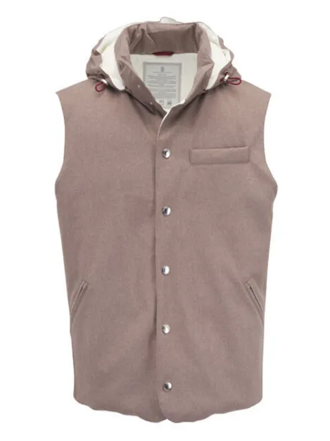 Brunello Cucinelli hooded gilet Brown MM4701775CSV18
