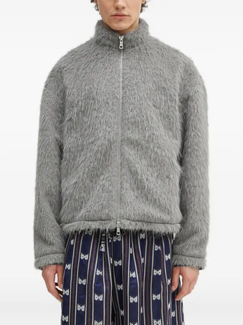 MKI Miyuki Zoku high-neck jacket Grey FAUXALPACATRACKJACK