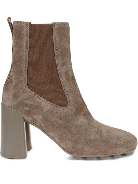 Hogan block-heel suede chelsea boots Neutrals HXW6950FW30BYE