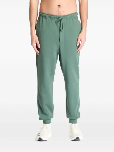 Y-3 cuffed french-terry track pants Green JM7858