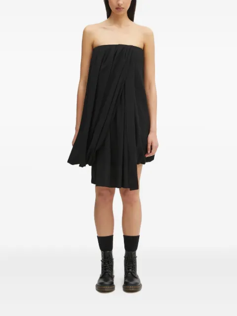 JW Anderson draped bustier strapless dress Black DR046PG1797
