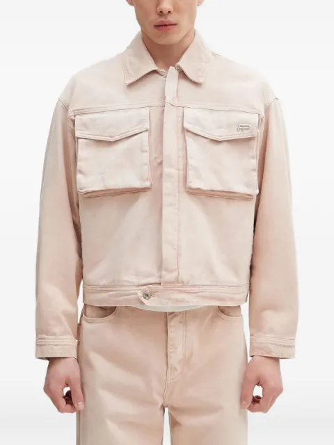 Filling Pieces Rose Dawn flap-pocket shirt jacket Pink 78620769974