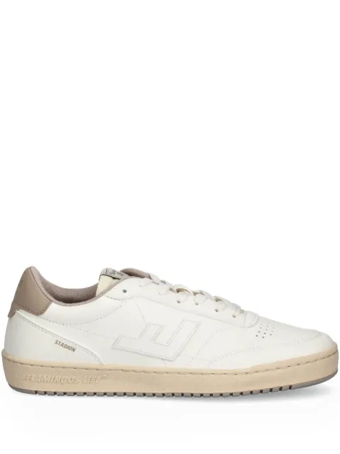 Flamingos perforated-detail leather sneakers White STMOO