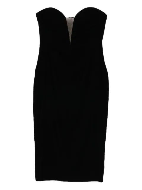 TOM FORD strapless midi dress Black AB3571FAX1335LB999