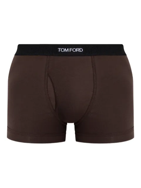 TOM FORD logo-waistband boxer Brown T4LC31040