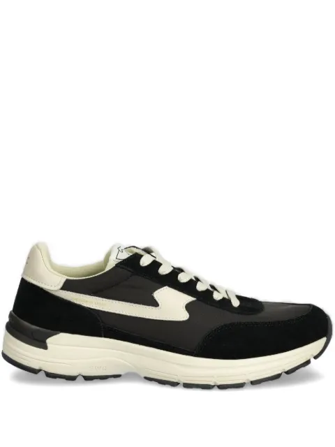 Stepney Workers Club suede-panel lace-up sneakers Black YP02015