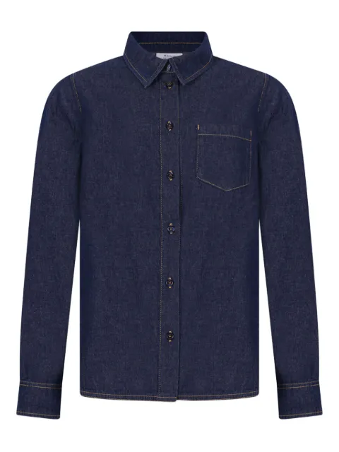 Maison Kitsuné pocket shirt Blue PW00414WD4016P470
