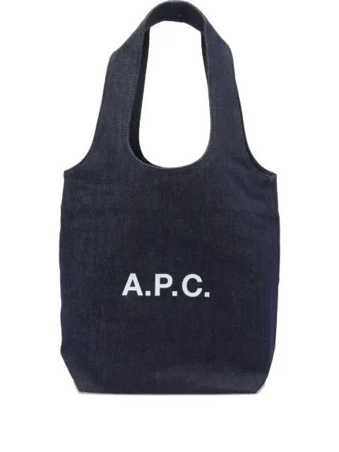A.P.C. medium Ninon denim tote bag Blue COHIZM61861