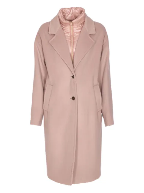 Herno single-breasted wool coat Pink CA000594D33477