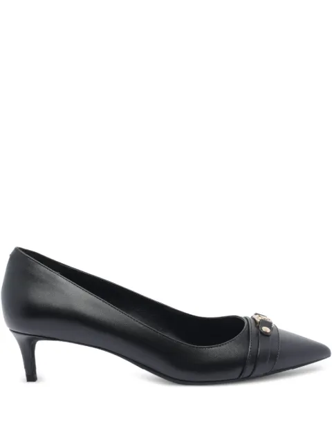 Michael Michael Kors 45MM logo-plaque pointed-toe pumps Black 40T5MAMP1L