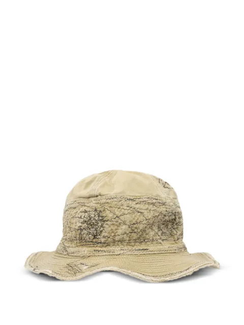 KAPITAL The Old Man and the Sea bucket hat Neutrals EK1499XHBE