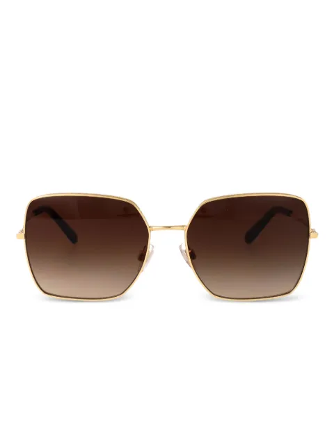 Dolce & Gabbana Eyewear square-frame metal sunglasses Brown 0DG2242