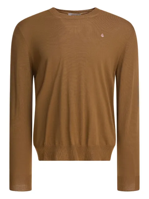 Alexander McQueen crew-neck wool sweater Brown 839686Q1BEC2131