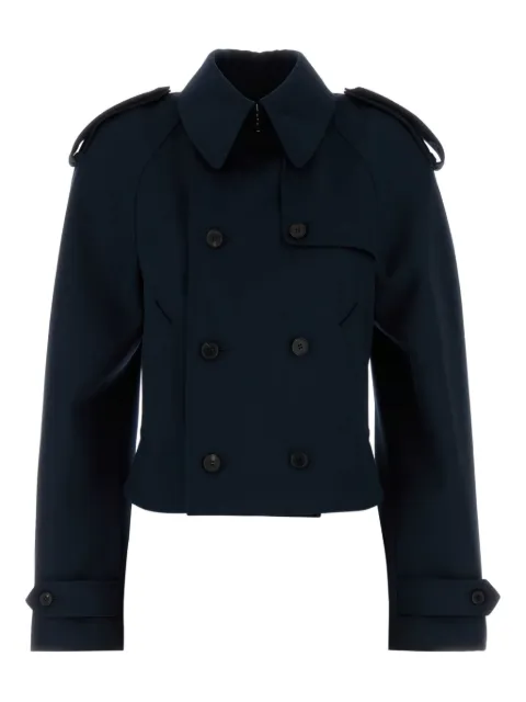 Alexander McQueen double-breasted wool jacket Blue 838920QJACH
