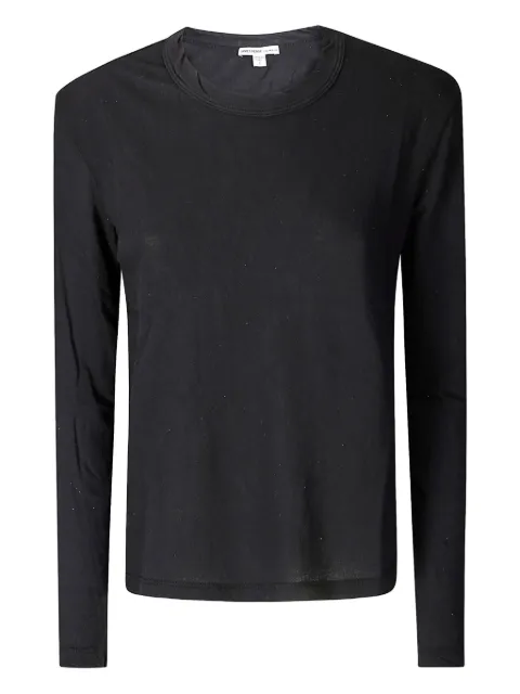 James Perse long-sleeve crew-neck t-shirt Black WUC3843