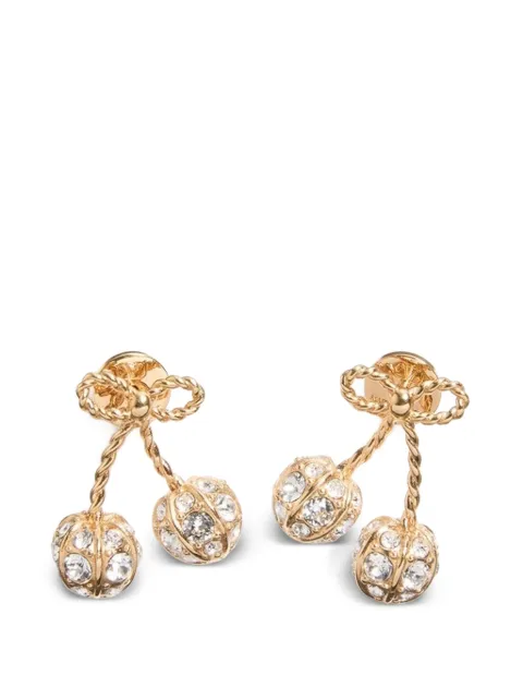 Valentino Garavani Cherryfic metal and Swarovski crystal earrings Gold WJ0BA1YCW