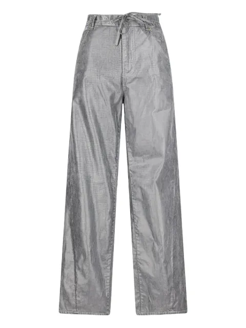 DARKPARK drawstring straight-leg jeans Grey WTR37DFL02