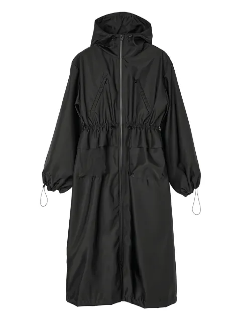 Cecilie Bahnsen hooded drawstring parka coat Black BOWIECOATTECHNICALCANVASBLACK