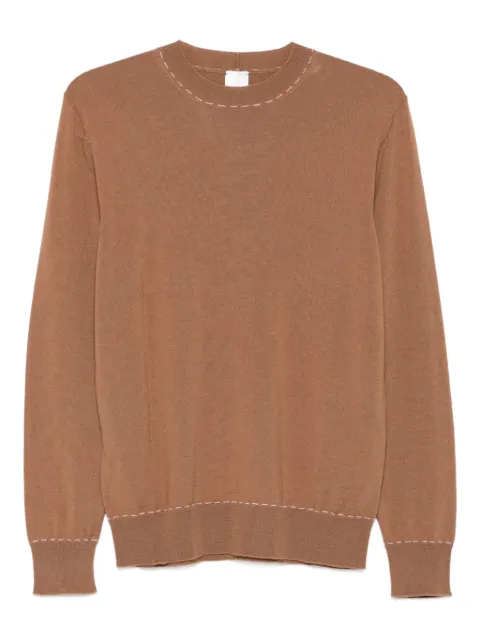 Eleventy round-neck wool sweater Brown L76MAGL77MAG0L030