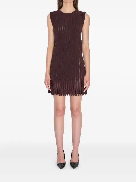 Alaïa striped sleeveless mini dress Red AA9R2715K084B