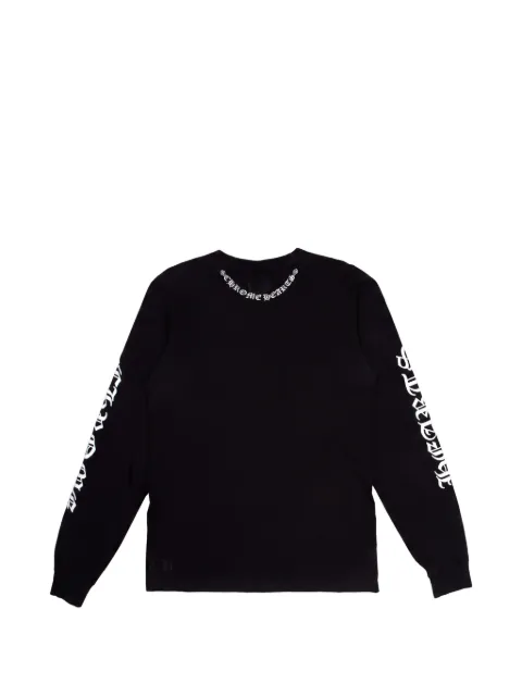 Chrome Hearts neck-logo T-shirt Black CHRM0014
