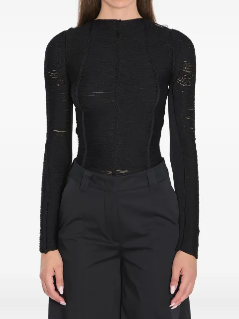 The Attico fringed top Black 251WCK00128016AA