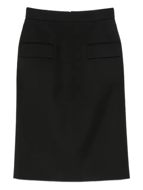 Alexander McQueen pocket-detail midi skirt Black 848846QJAFK