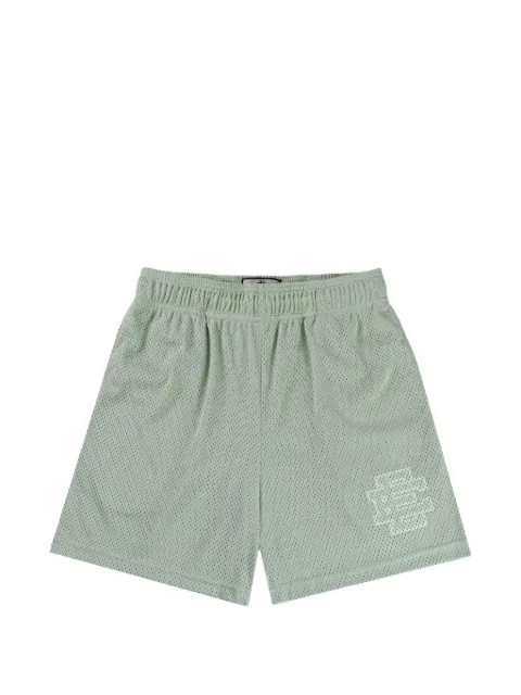 ERIC EMANUEL logo-print mesh shorts Green EE05