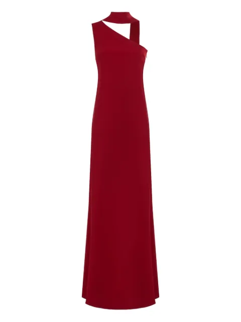 Taller Marmo Caroline one-shoulder fringe dress Red TMPS2505360