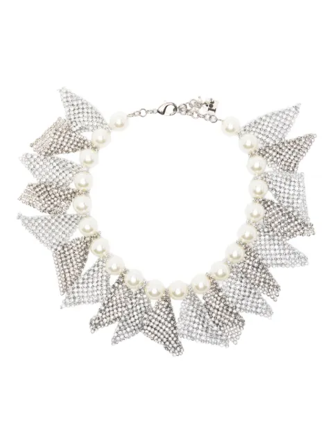 Rosantica Frizz embellished necklace Silver 17826COLLSLVR