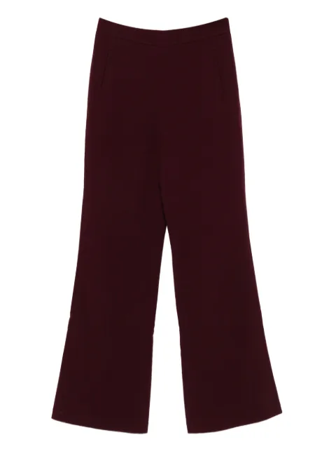 Roland Mouret pocket-detail flared trousers Red RMAW25101PWCMU