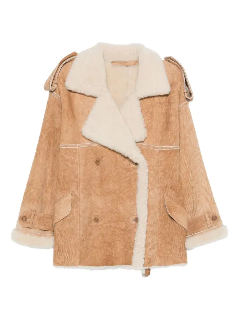 Salvatore Santoro double-breasted coat Brown 49062DND