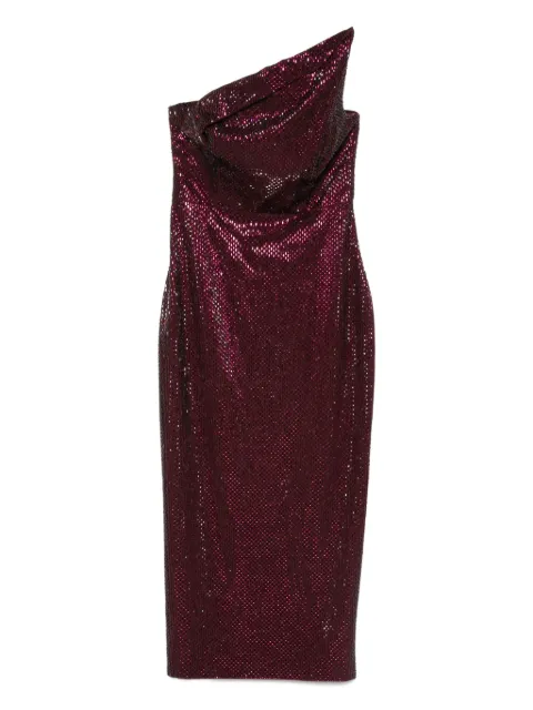 Roland Mouret sequin one-shoulder dress Red RMAW25048MDMMU