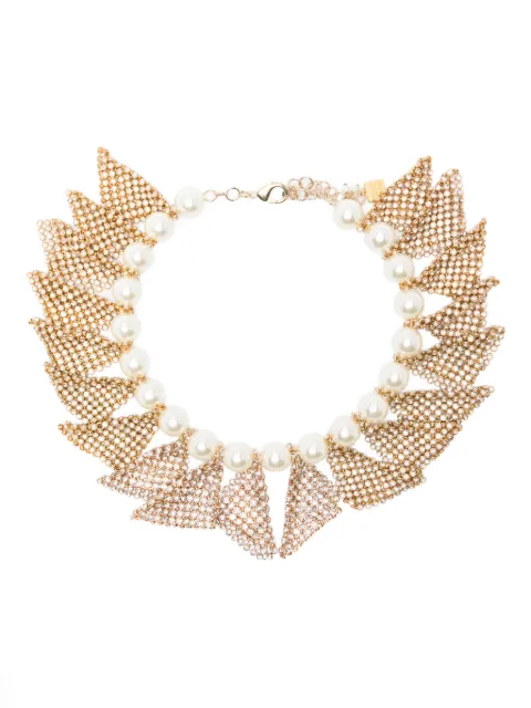 Rosantica Frizz embellished necklace Gold 17826COLLGLD