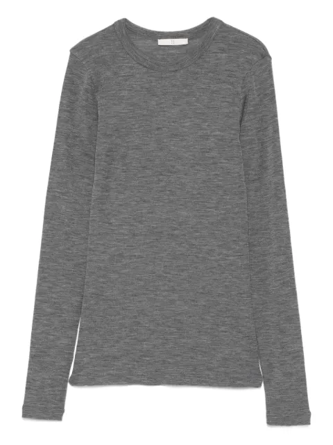 Róhe long-sleeved wool T-shirt Grey 40920097WO