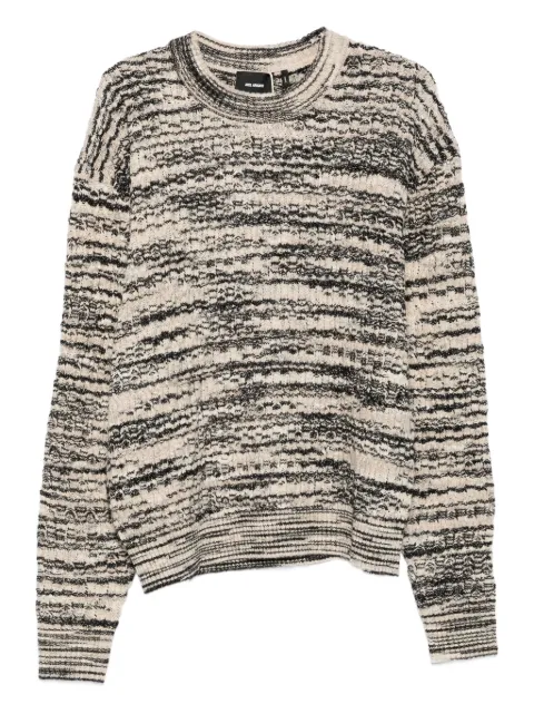 Axel Arigato marl-knit crew-neck sweater Black A3296001