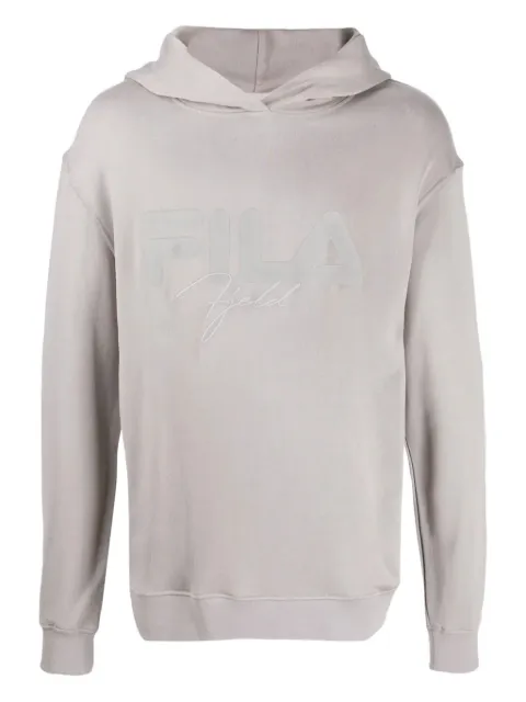 Fila logo-embroidered hoodie Grey JACFILA26