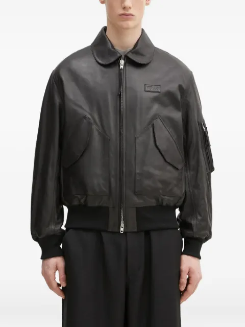 Kenzo zip-fastening leather jacket Black FF55LB1430AD