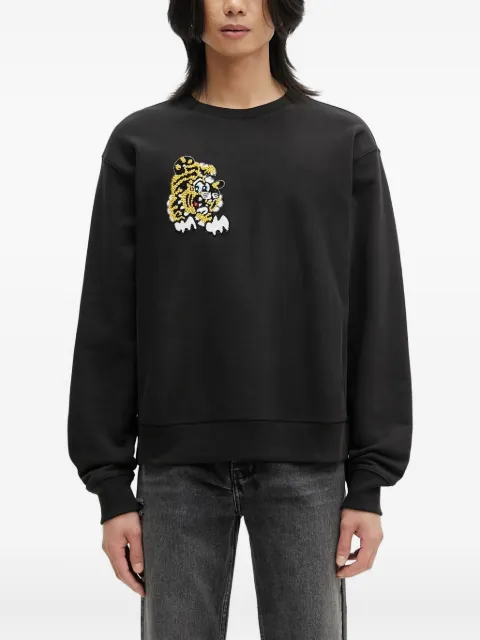 Kenzo x Verdy tiger-embroidered sweatshirt Black FF55SW2744MC