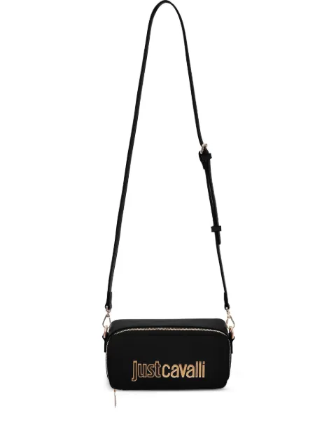 Just Cavalli logo-plaque cross body bag Black 79RA4BB3ZS766
