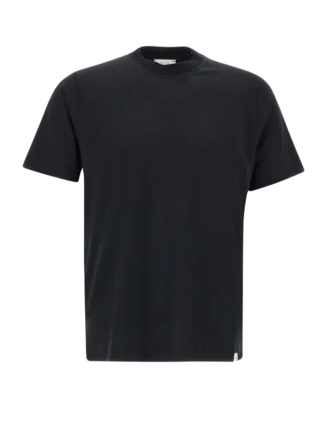 DIKTAT ribbed-neck T-shirt Black DK87106NERO